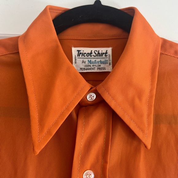 Vintage Tricot Collared Nylon Button-up Shirt - Picture 2 of 3